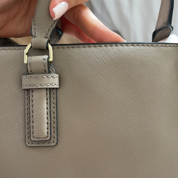 Tory Burch Robinson Gray Saffiano Leather Tote - Picture 8 of 8